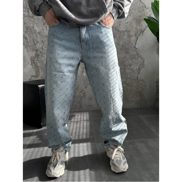 Джинси Baggy з принтом