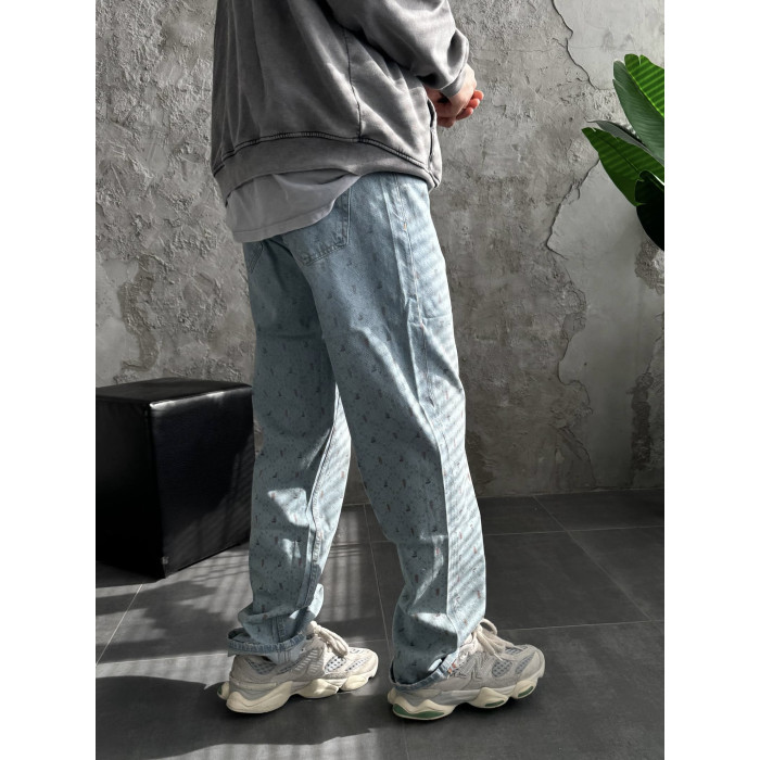 Джинси Baggy з принтом