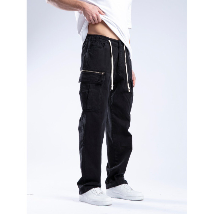 Джинси Baggy з накладними кишенями