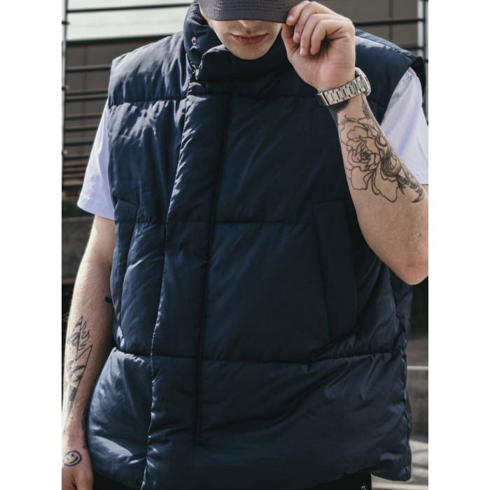 Стьобаний жилет oversize