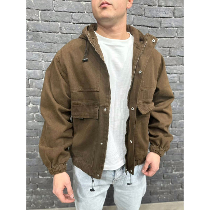 Джинсова oversize куртка