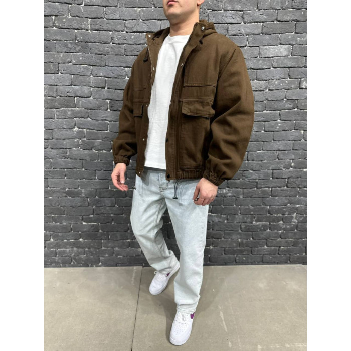 Джинсова oversize куртка