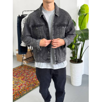 Джинсова oversize куртка 