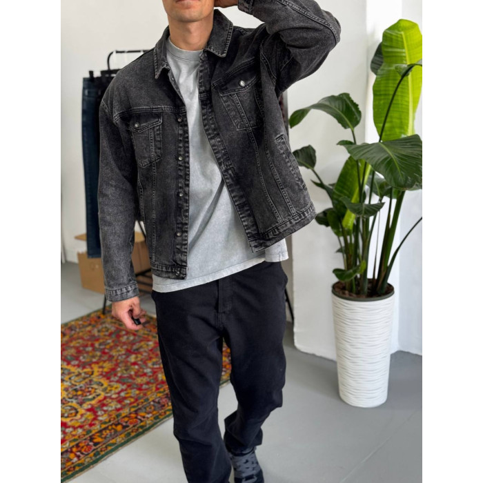Джинсова oversize куртка 