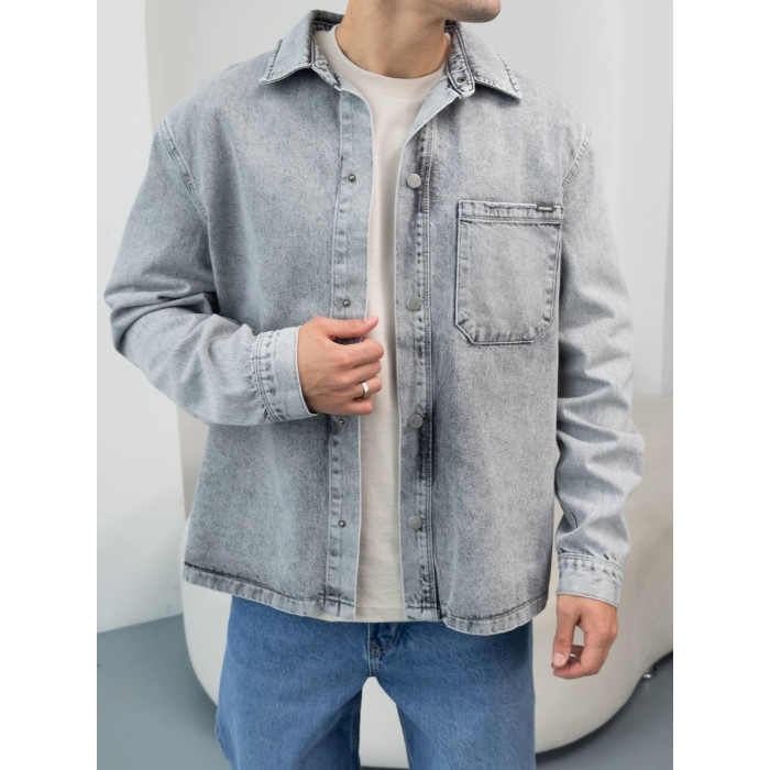Джинсова oversize куртка 