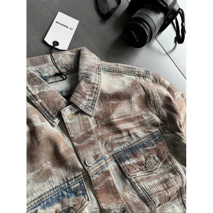 Джинсова oversize куртка