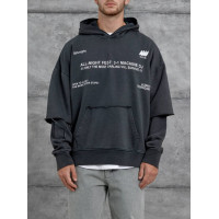 Oversize худі з імітацією футболки