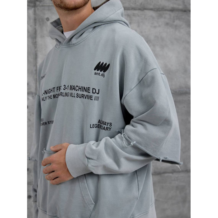 Oversize худі з імітацією футболки