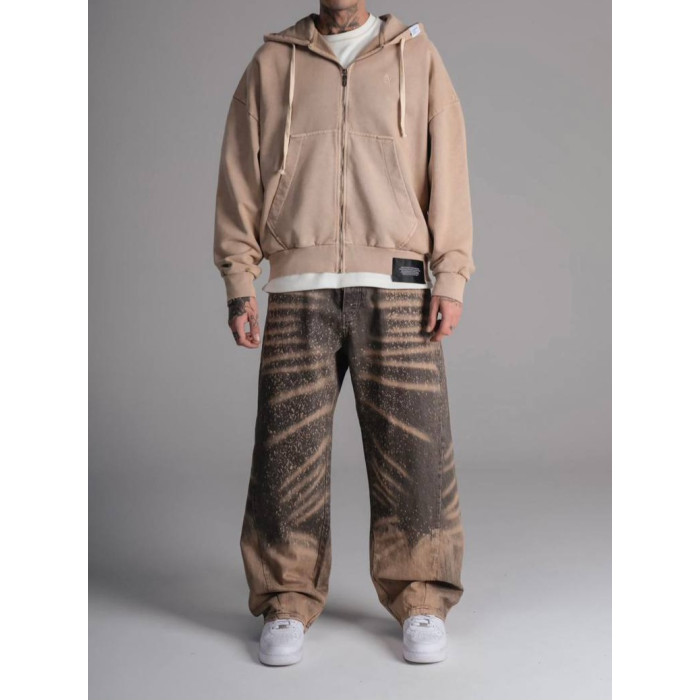 Oversize зіп-худі Washed