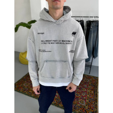 Oversize худі з імітацією футболки