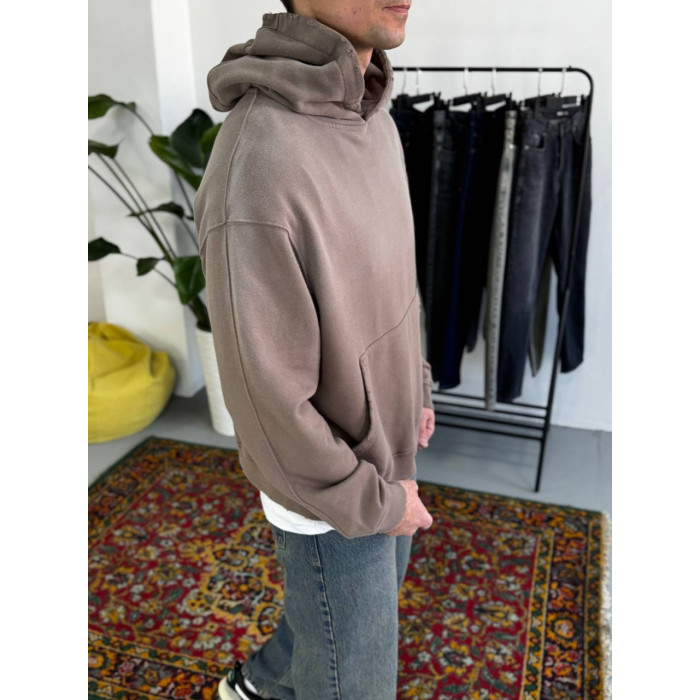 Oversize худі з необробленими краями