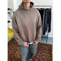 Oversize худі з необробленими краями
