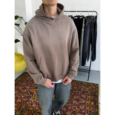 Oversize худі з необробленими краями