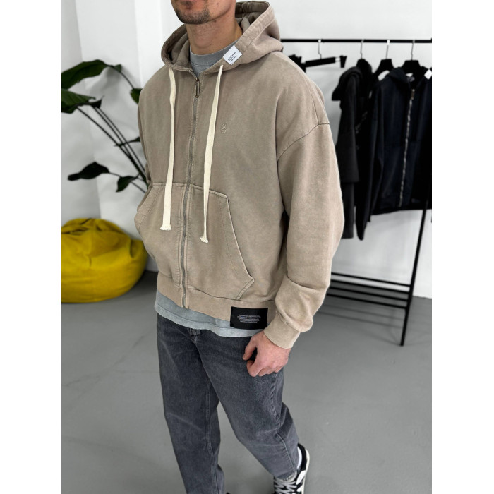 Oversize зіп-худі Washed