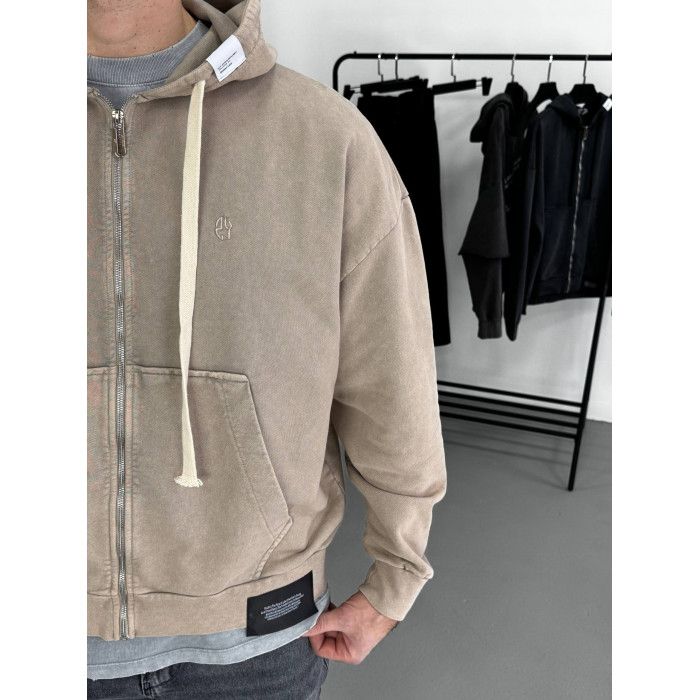 Oversize зіп-худі Washed