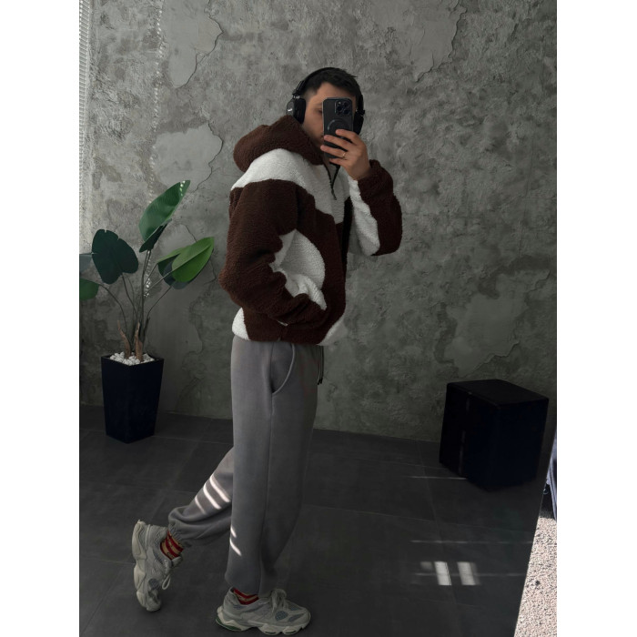 Плюшевий худі oversize