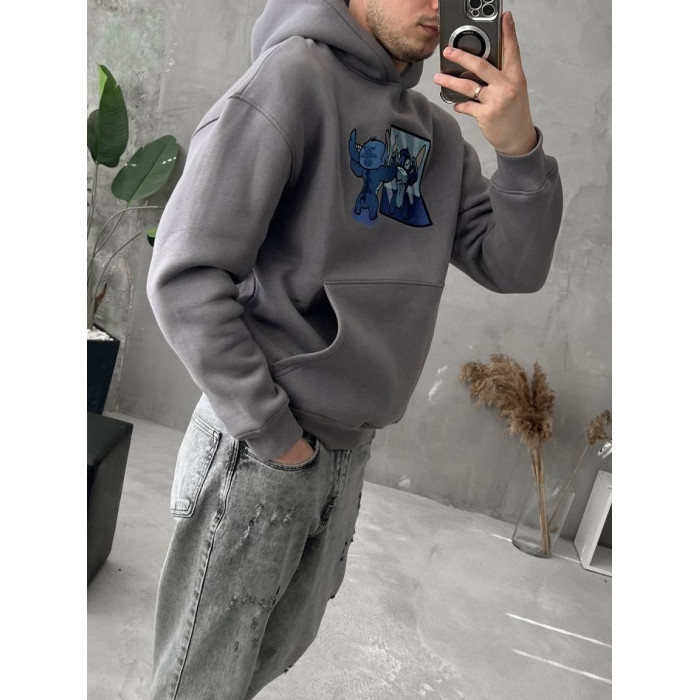 Oversize худі з принтом