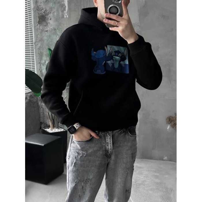 Oversize худі з принтом