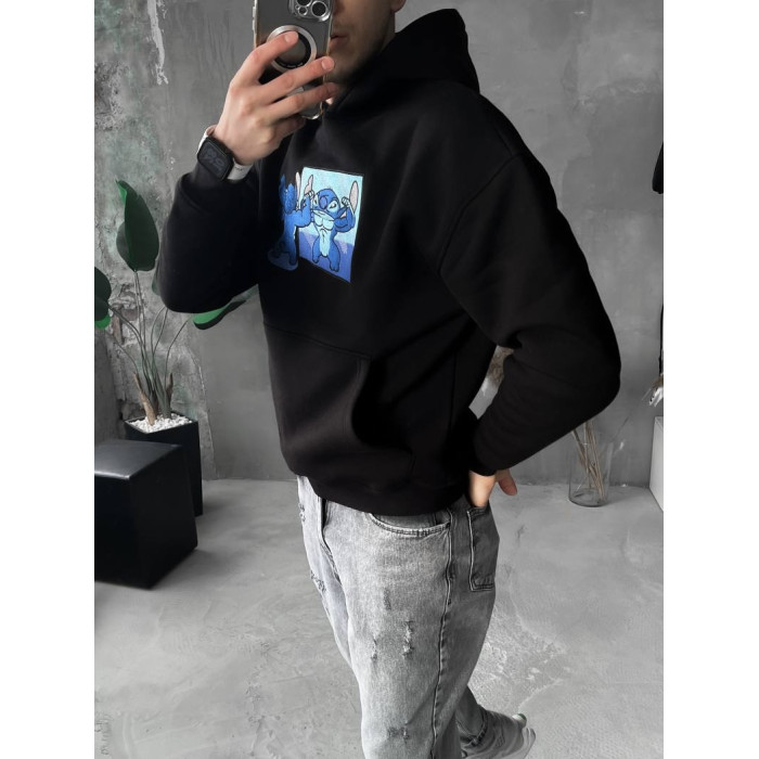 Oversize худі з принтом