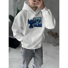 Oversize худі з принтом
