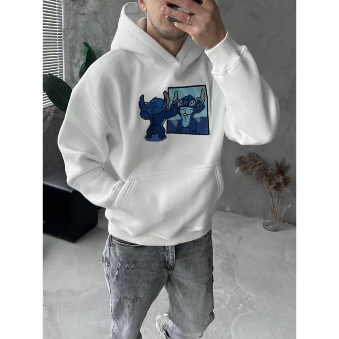Oversize худі з принтом