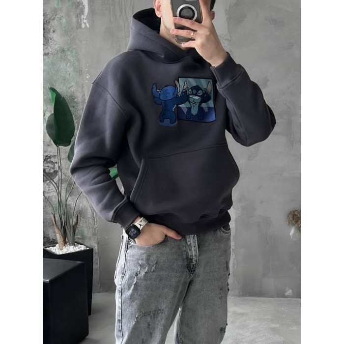 Oversize худі з принтом