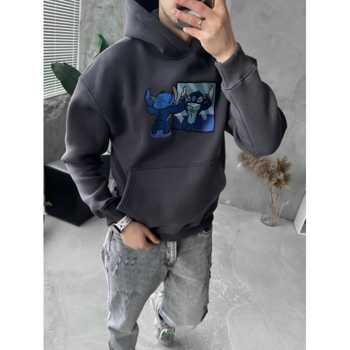 Oversize худі з принтом
