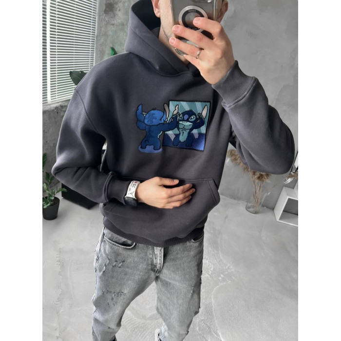Oversize худі з принтом