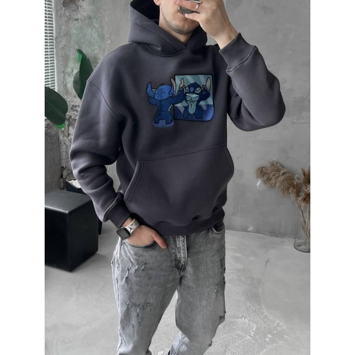 Oversize худі з принтом