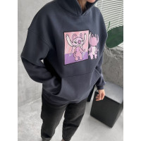 Oversize худі з принтом