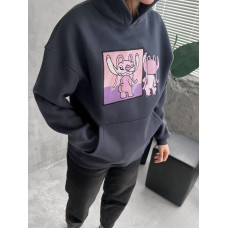 Oversize худі з принтом