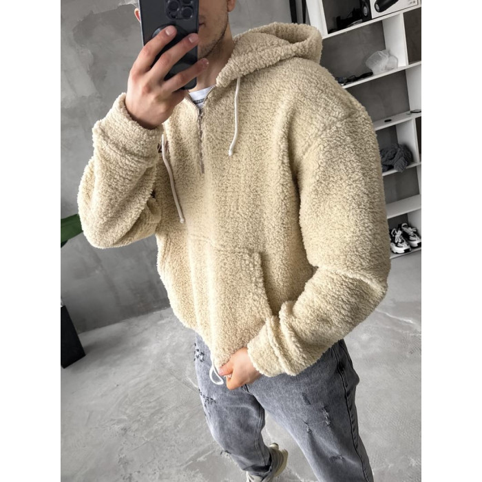 Плюшевий худі oversize