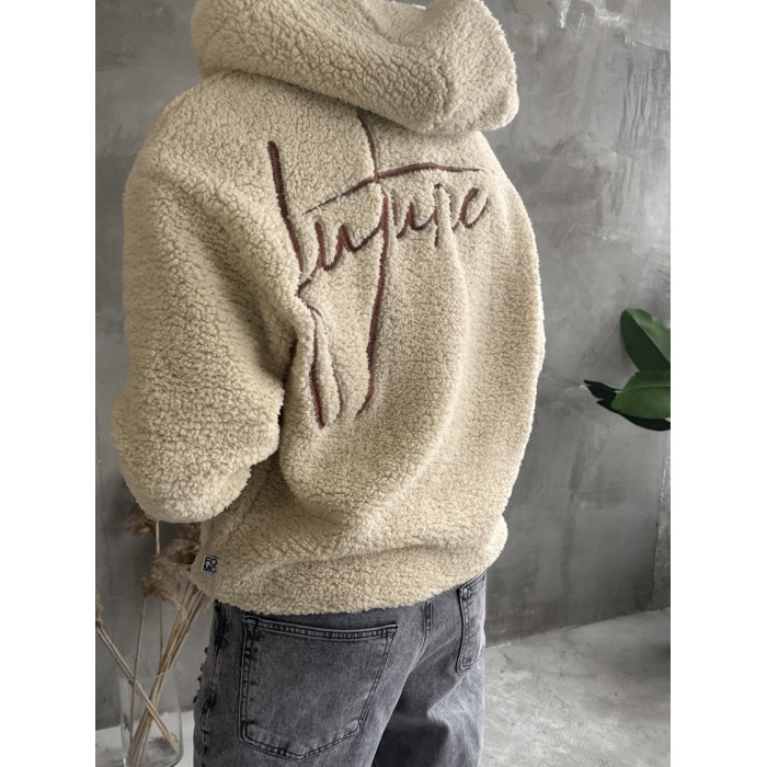 Плюшевий худі oversize