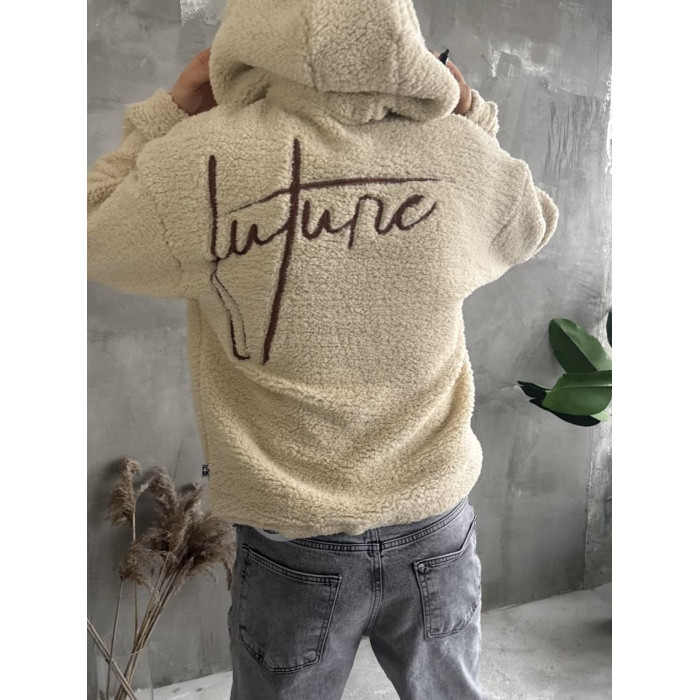 Плюшевий худі oversize