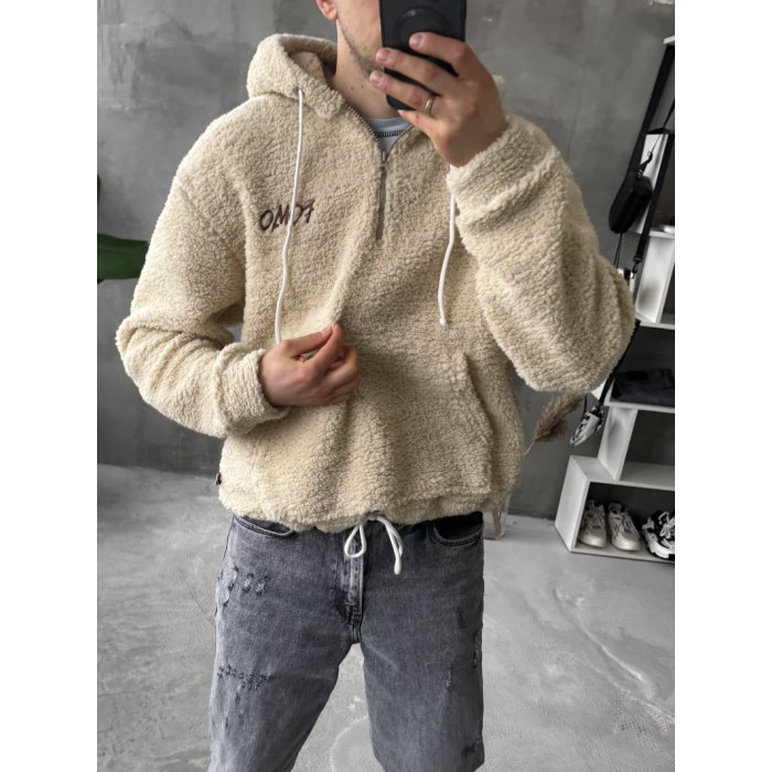Плюшевий худі oversize