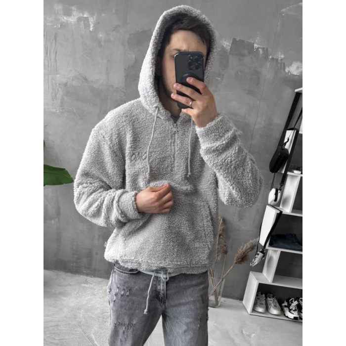 Плюшевий худі oversize