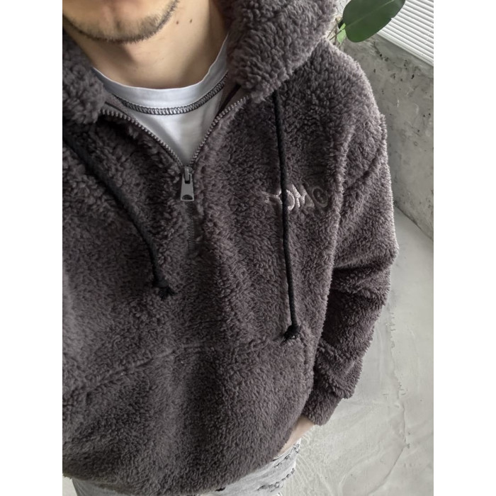 Плюшевий худі oversize