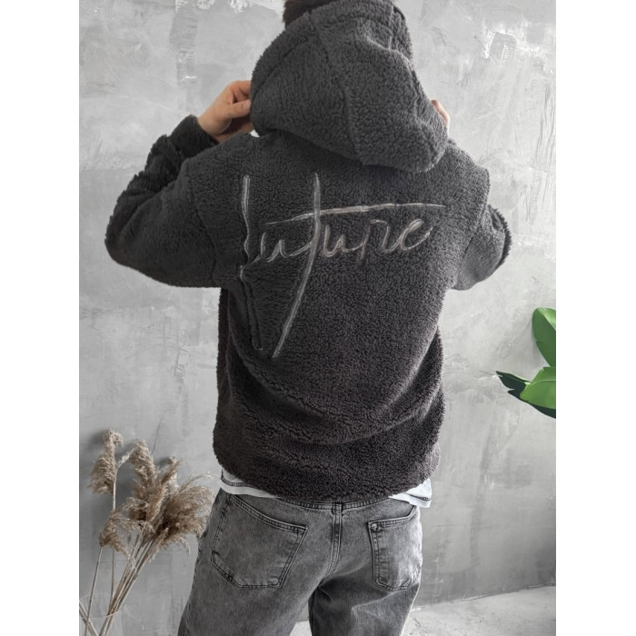 Плюшевий худі oversize