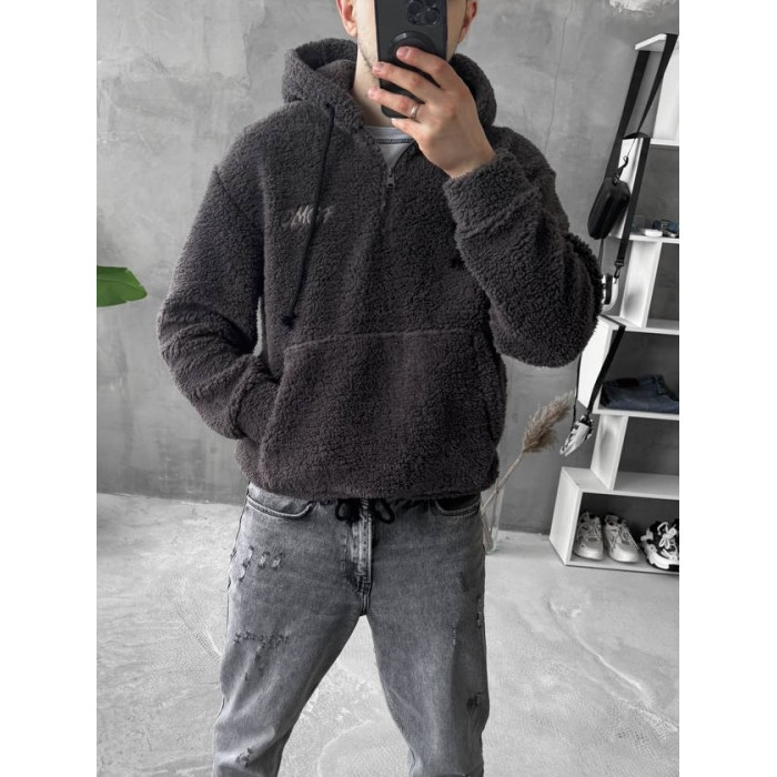 Плюшевий худі oversize