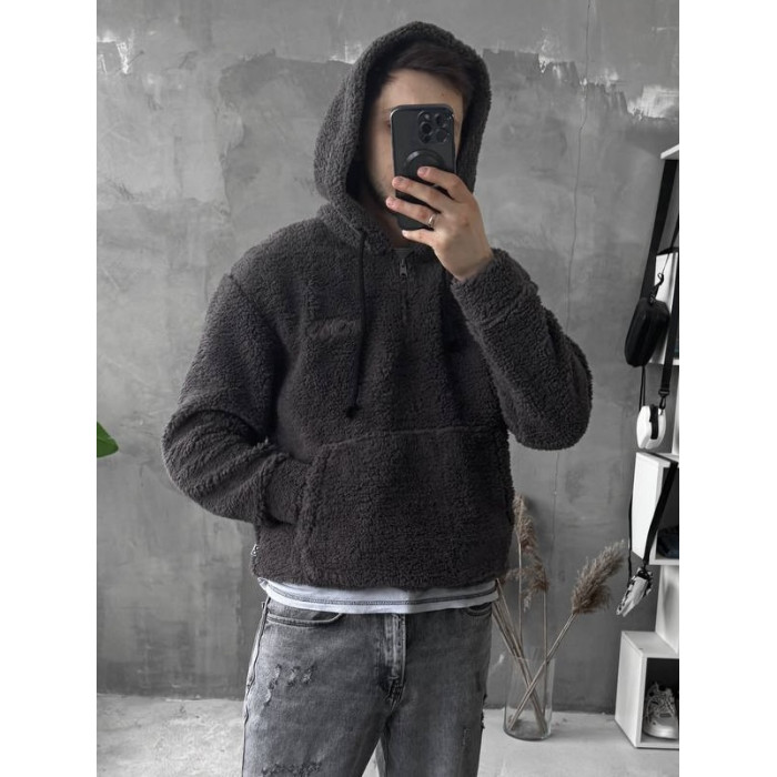 Плюшевий худі oversize