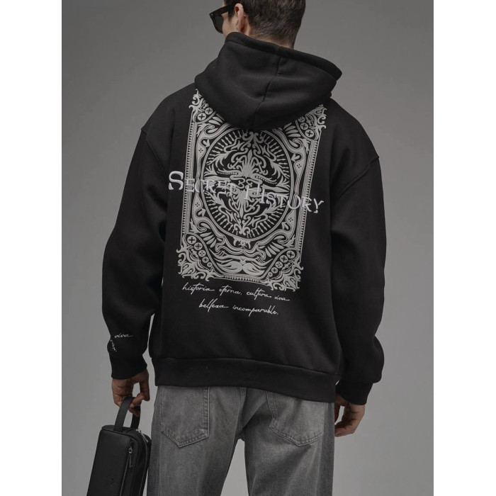Oversize худі з принтом