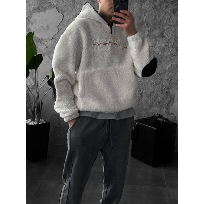 Плюшевий худі oversize