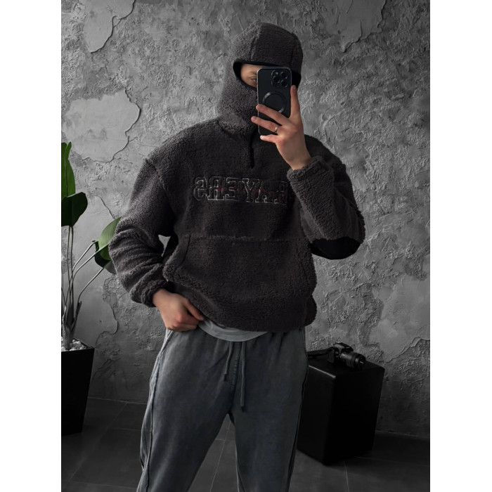 Плюшевий худі oversize