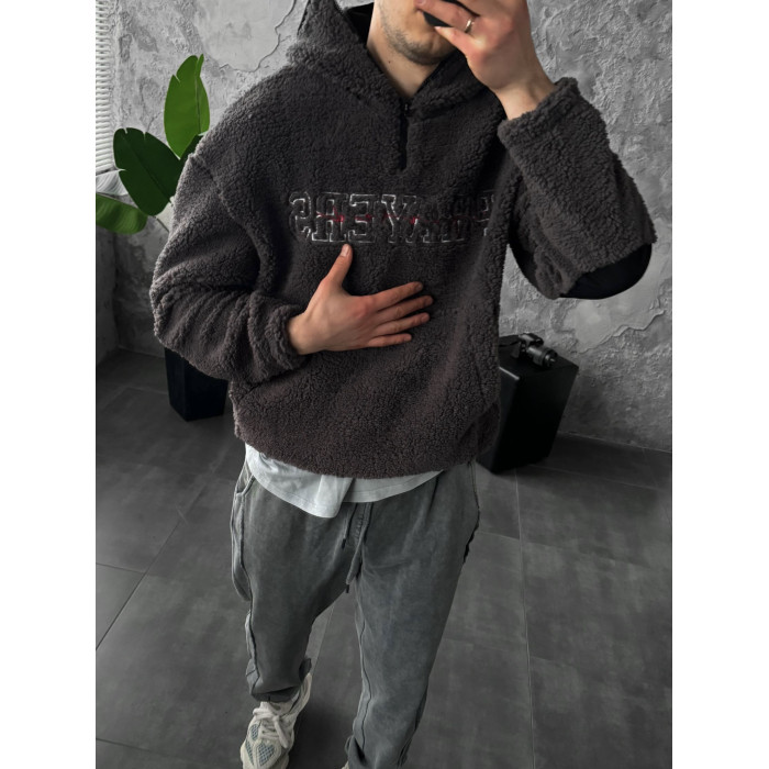 Плюшевий худі oversize