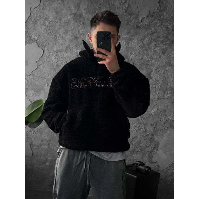 Плюшевий худі oversize