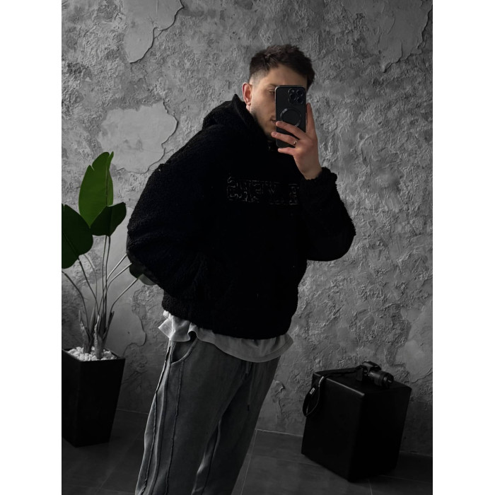 Плюшевий худі oversize