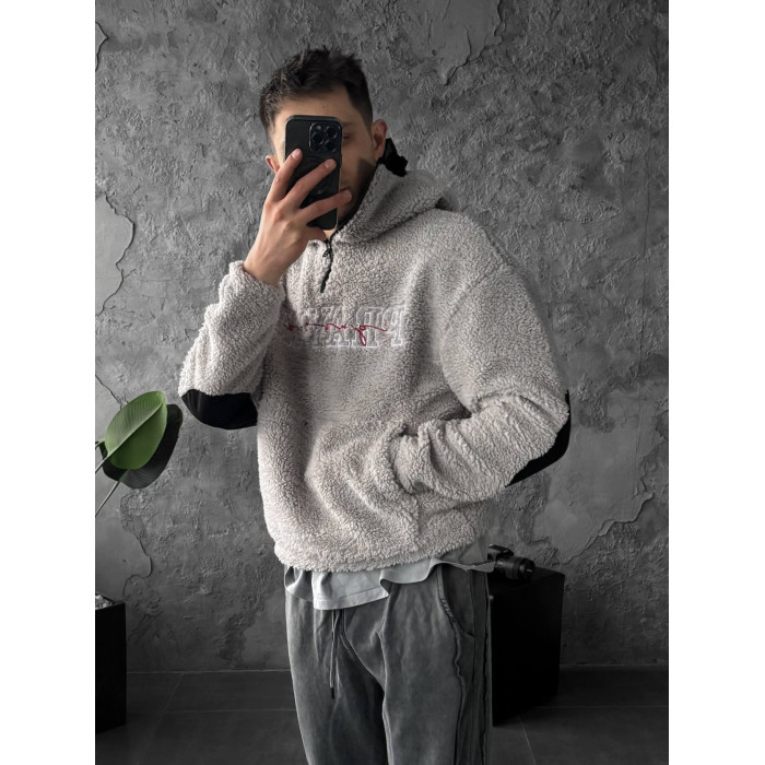 Плюшевий худі oversize