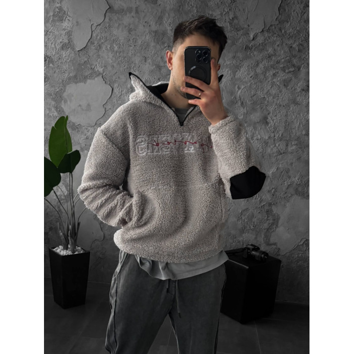 Плюшевий худі oversize