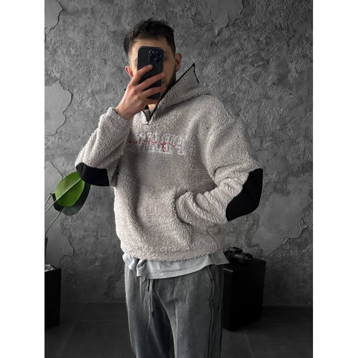 Плюшевий худі oversize