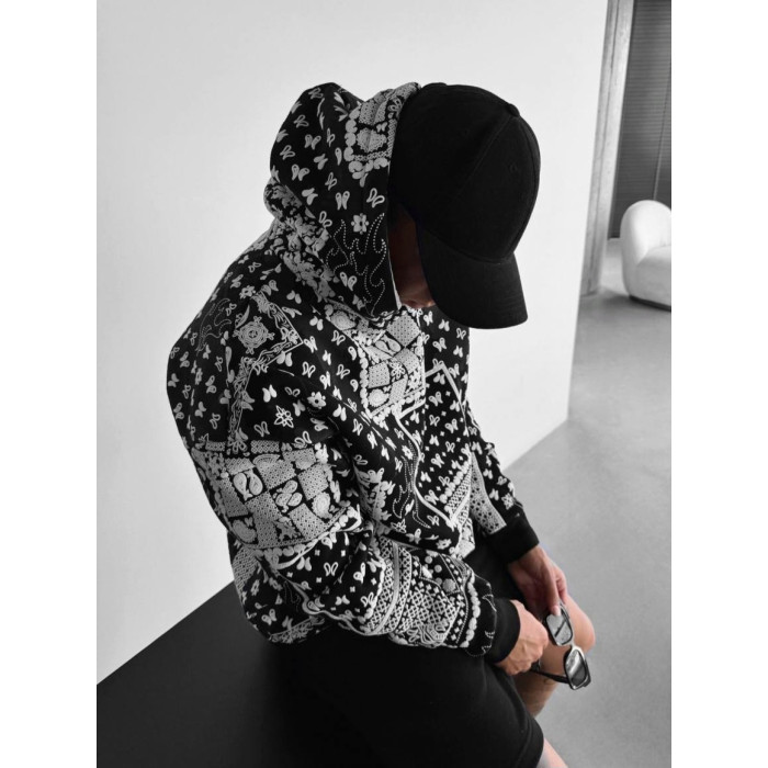Oversize худі з принтом
